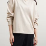 CROPPED NEOPRENE HOODIE